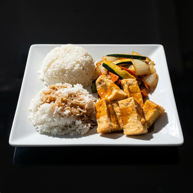 LV.1. Tofu Steak Lunch.